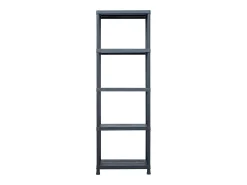 Online Helloshop26 Conjunto de 2 prateleiras de armazenamento capacidade de 125 kg 60 x 30 x 180 cm plástico 02_0000666 Preto
