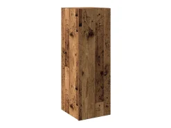 New vidaxl Conjunto de armário TV 8 peças montado na parede madeira velha Castanho