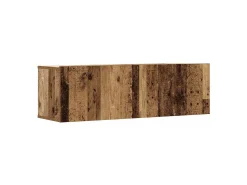 Discount vidaxl Conjunto de armário TV de parede 2 pcs madeira madeira velha Castanho