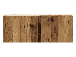 Discount vidaxl Conjunto de armário TV de parede 2 pcs madeira madeira velha Castanho