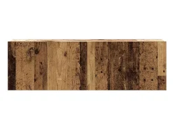Discount vidaxl Conjunto de armário TV de parede 2 pcs madeira madeira velha Castanho