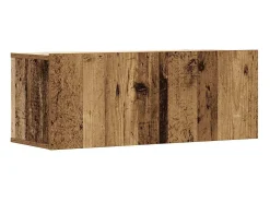 Discount vidaxl Conjunto de armário TV de parede 2 pcs madeira madeira velha Castanho