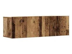 Discount vidaxl Conjunto de armário TV de parede 2 pcs madeira madeira velha Castanho