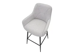 CONJUNTO DE BANCO DE BAR CINZA 2 PCS CM 55X55X109^ Banco