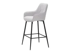 CONJUNTO DE BANCO DE BAR CINZA 2 PCS CM 55X55X109^ Banco