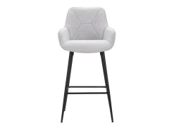 CONJUNTO DE BANCO DE BAR CINZA 2 PCS CM 55X55X109^ Banco