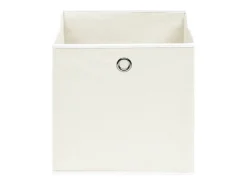 Acessórios De Arrumação|vidaxl Conjunto de Caixas de Arrumação em Tecido - 4 Peças de 32x32x32 cm Branco