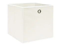 Acessórios De Arrumação|vidaxl Conjunto de Caixas de Arrumação em Tecido - 4 Peças de 32x32x32 cm Branco