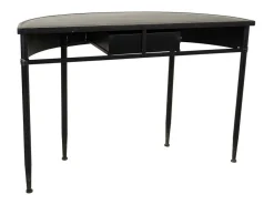 Consola| Conjunto de console de metal para hall de entrada com 1 gaveta. Preto