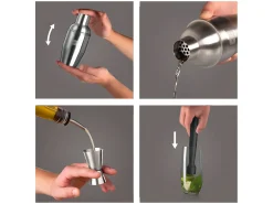 Acessório Vinho E Bar* Conjunto de coquetéis 3 peças Vacuvin - Acessórios indispensáveis para amantes de coquetéis