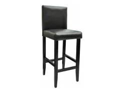Best Mobikasa Conjunto de dois bancos de bar de design com assentos em couro sintético 1202057 Preto