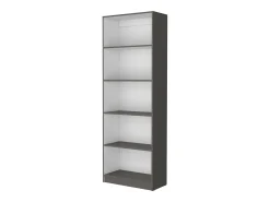 Biblioteca*TuHome Conjunto de estante de escritório em melamina de 3 peças com prateleiras e 2 portas, 180.6 cm X 188.4 cm X 29.9 cm, Multicolor Multicor
