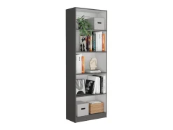 Online TuHome Conjunto de estante para escritório doméstico em melamina de 3 peças com prateleiras e 2 portas, 180.6 cm X 188.4 cm X 2909 cm , Multicolor Multicor
