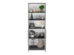 Online TuHome Conjunto de estante para escritório doméstico em melamina de 3 peças com prateleiras e 2 portas, 180.6 cm X 188.4 cm X 2909 cm , Multicolor Multicor