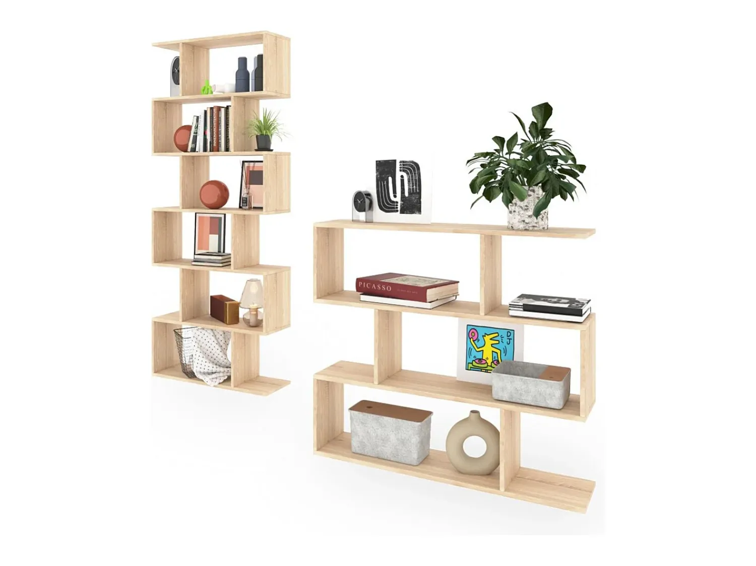 Prateleira|duehome Conjunto de estantes Zoe Castanho