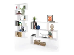 Prateleira|duehome Conjunto de estantes Zoe Cinzento