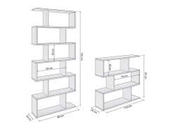 Prateleira|duehome Conjunto de estantes Zoe Cinzento