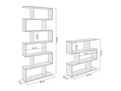 Prateleira|duehome Conjunto de estantes Zoe Cinzento