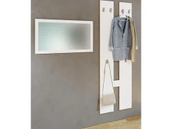Móvel De Entrada*VCM Conjunto de guarda-roupa de madeira | Móveis de piso | Dimensões por painel: A. 140 x L. 57 x P. 2 cm | yes Painel 4 ganchos - Salia M (Branco) Multicor