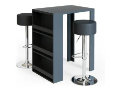 Discount Vicco Conjunto de mesa de bar antracite 57x80x106 Cinza antracite