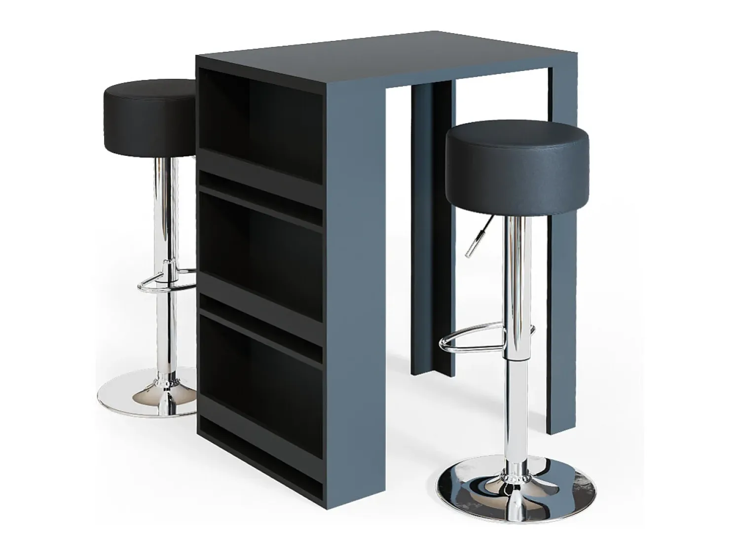 Discount Vicco Conjunto de mesa de bar antracite 57x80x106 Cinza antracite