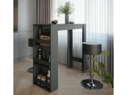 Best Vicco Conjunto de mesa de bar antracite 45x110x106 repose Cinza antracite