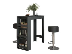 Best Vicco Conjunto de mesa de bar antracite 45x110x106 repose Cinza antracite