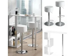 Vicco Conjunto de mesa de bar 113x39.8x111.8 vincent^ Móvel De Bar