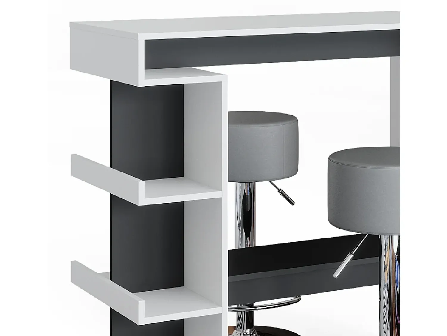 Móvel De Bar|Vicco Conjunto de mesa de bar 108x50x103 dana Branco