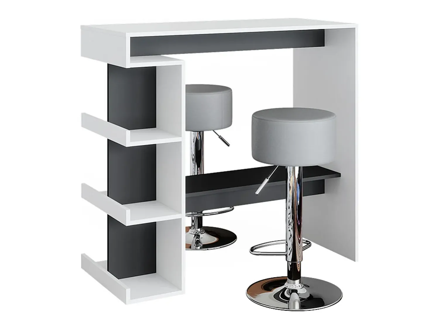 Móvel De Bar|Vicco Conjunto de mesa de bar 108x50x103 dana Branco