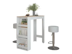 Móvel De Bar|Vicco Conjunto de mesa de bar /sonoma 45x110x106 repose Branco