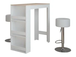 Móvel De Bar|Vicco Conjunto de mesa de bar /sonoma 45x110x106 repose Branco