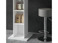 Móvel De Bar*Vicco Conjunto de mesa de bar betão 70x70x109 rodeo Cinzento claro