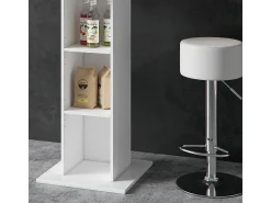 New Vicco Conjunto de mesa de bar 70x70x109 rodeo Branco