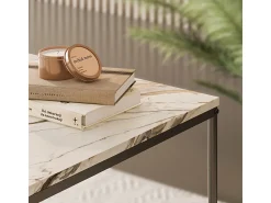 Vicco Conjunto de mesa de centro branco/ 60x60x45 ramio^ Mesa De Centro