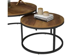Hot Vicco Conjunto de mesa de centro madeira 77x40x40 montreal Natural claro