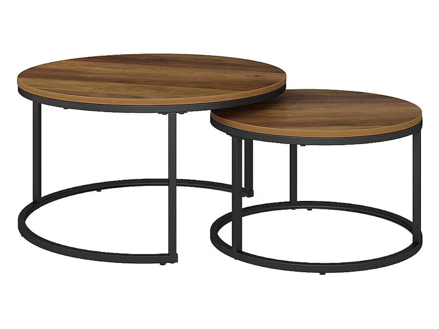 Hot Vicco Conjunto de mesa de centro madeira 77x40x40 montreal Natural claro