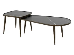 Best Vicco Conjunto de mesa de centro 105x64.5x35 manitoba Preto