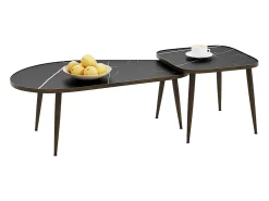 Best Vicco Conjunto de mesa de centro 105x64.5x35 manitoba Preto