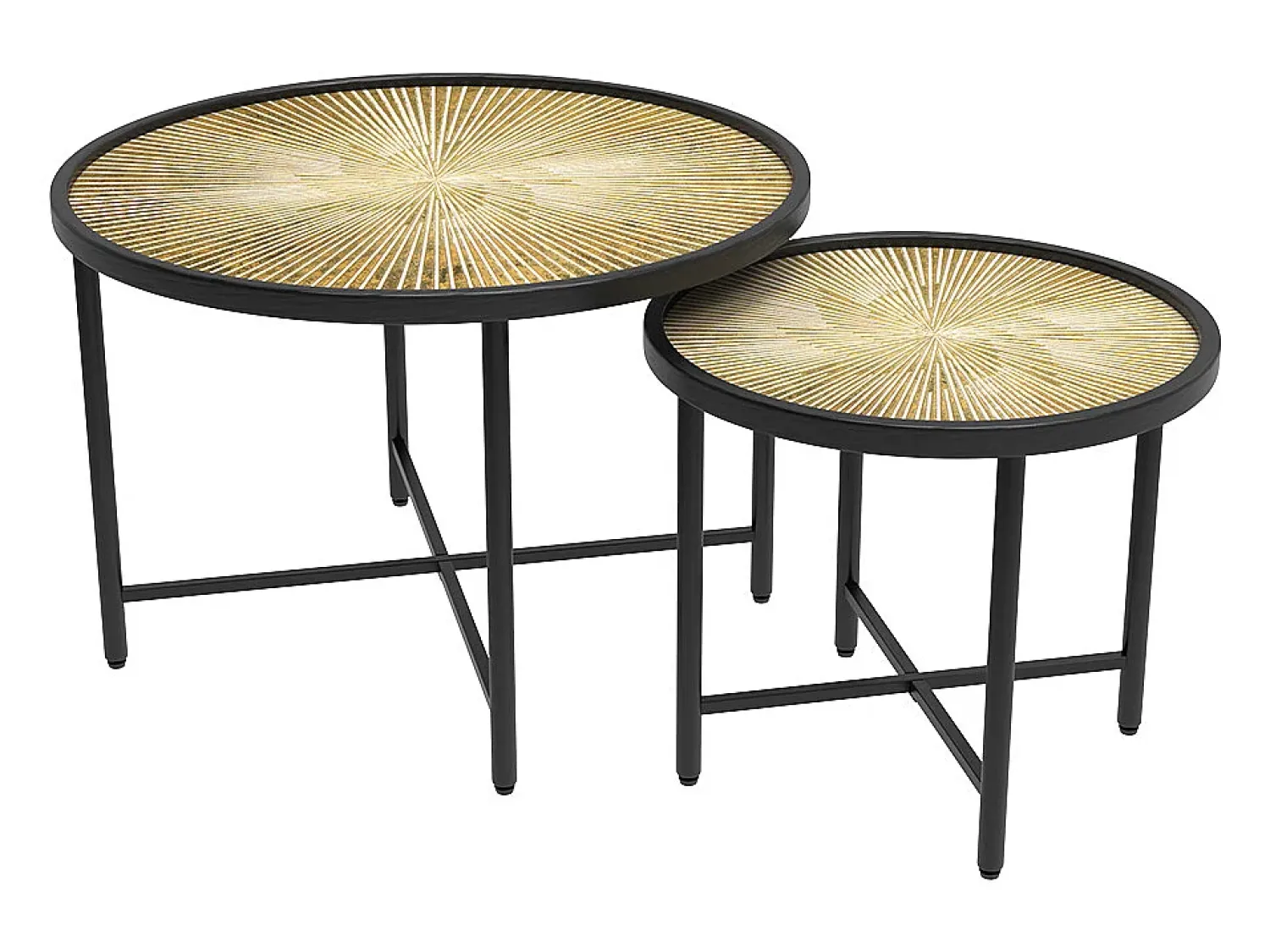 Vicco Conjunto de mesa de centro madeira 62x62x44.5 winnipeg^ Mesa De Centro