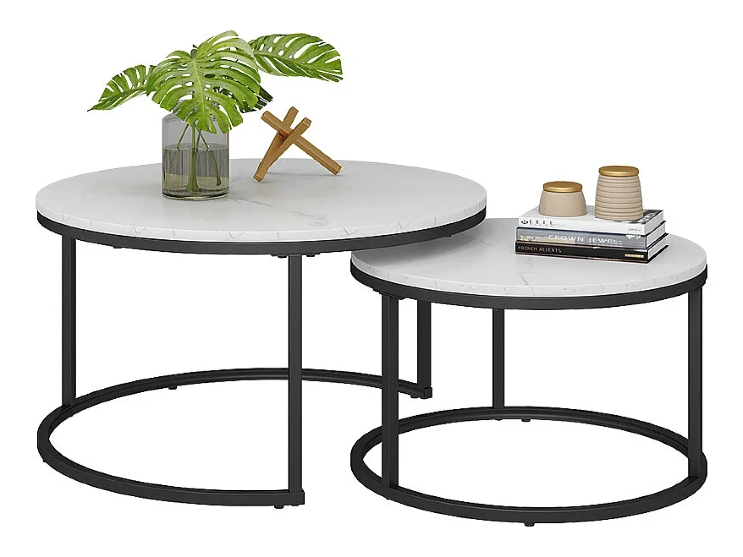 Vicco Conjunto de mesa de centro 77x40x40 montreal^ Mesa De Centro