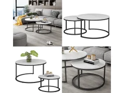 Vicco Conjunto de mesa de centro 77x40x40 montreal^ Mesa De Centro