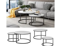 Vicco Conjunto de mesa de centro 77x40x40 montreal^ Mesa De Centro