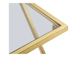 Conjunto de Mesas Auxiliares VKH562, Ouro, 40x40x60 cm, Kendra Home^ Mesa De Apoio