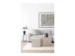 New Conjunto de Mesas Auxiliares Prague, , 40x40x36 cm, Kendra Home Cinzento