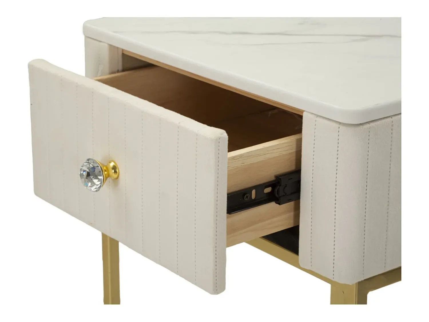 Mesa De Apoio| Conjunto de Mesas Auxiliares VKH771, , 45x45x90 cm, Kendra Home Bege