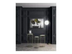 Conjunto de Mesas Auxiliares VKH597, Ouro, 32x32x71 cm, Kendra Home^ Mesa De Apoio