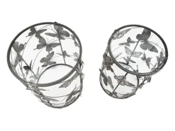 Clearance Conjunto de Mesas Auxiliares Borboleta 34, Multicolorido, 41,3x41,3x55 cm, Kendra Home Multicor
