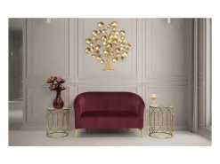 Mesa De Apoio| Conjunto de Mesas Auxiliares VKH561, Ouro, 42x42x53 cm, Kendra Home Dourado