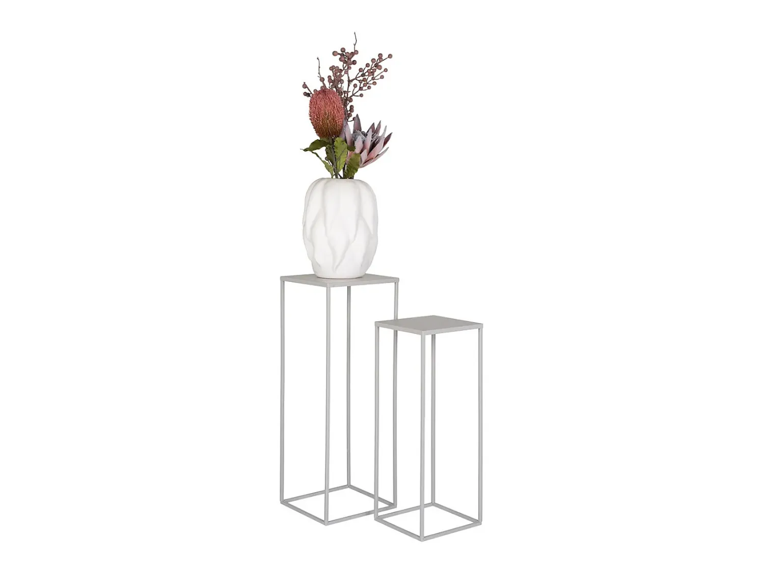 Conjunto de Mesas Auxiliares Beja, , 19x19x50 cm, Kendra Home^ Mesa De Apoio